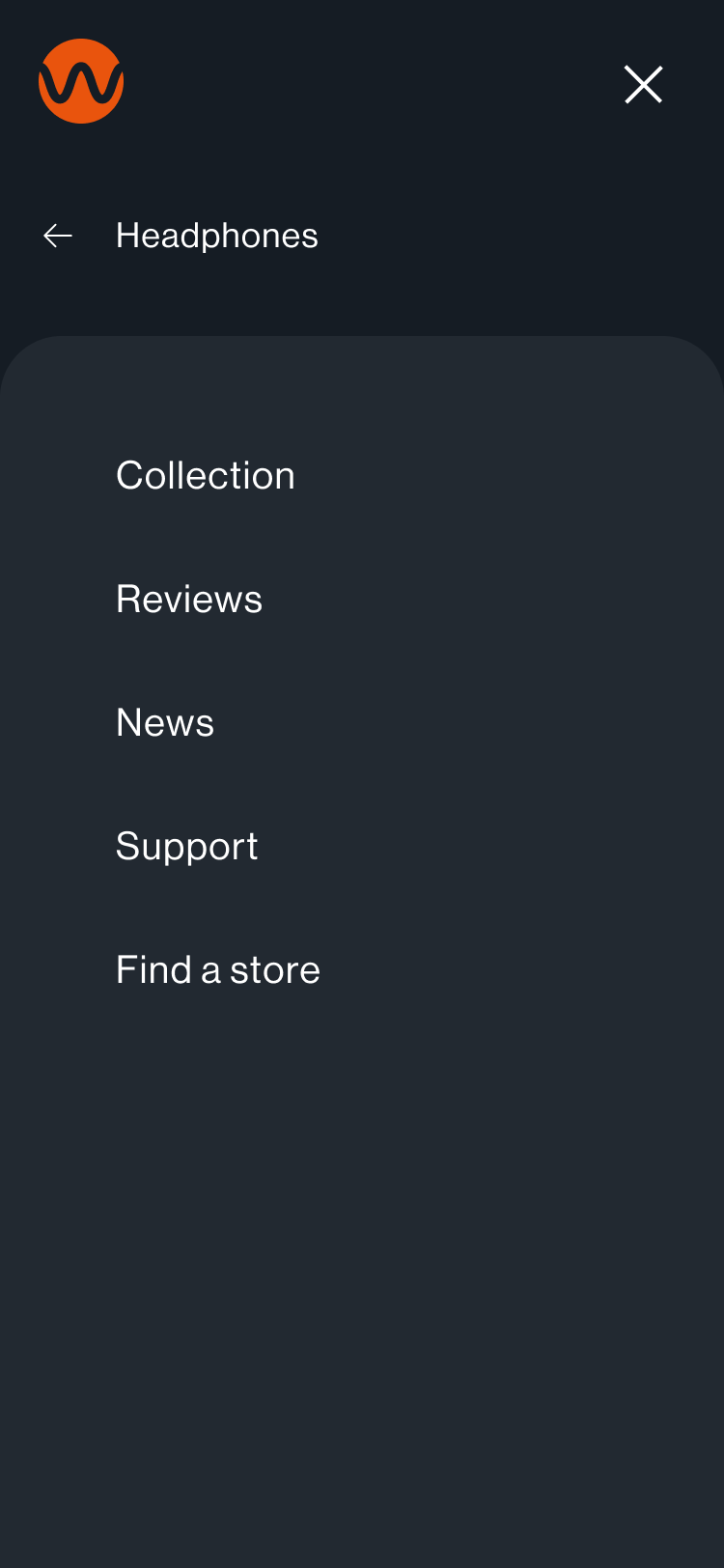 Mobile menu
